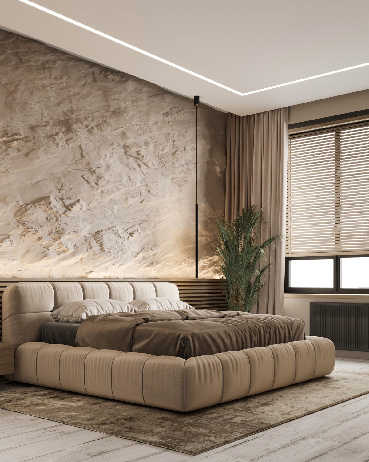 Bedroom and interior design by AJ Concrete Homes