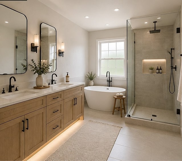 Primary Bathroom after renovation