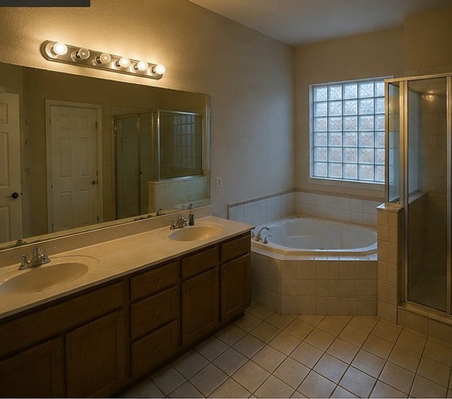 Primary Bathroom before renovation
