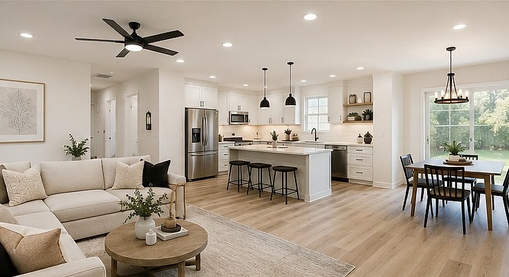 Living and Dining after renovation