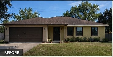 Whole-home remodel in Tampa — house exterior before renovation