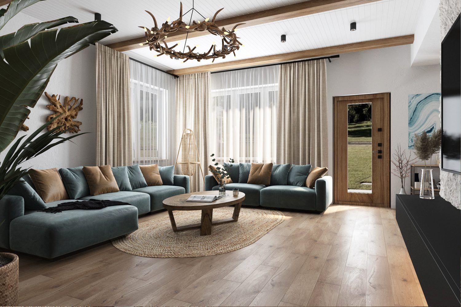 Contemporary living room interior by AJ Concrete Homes