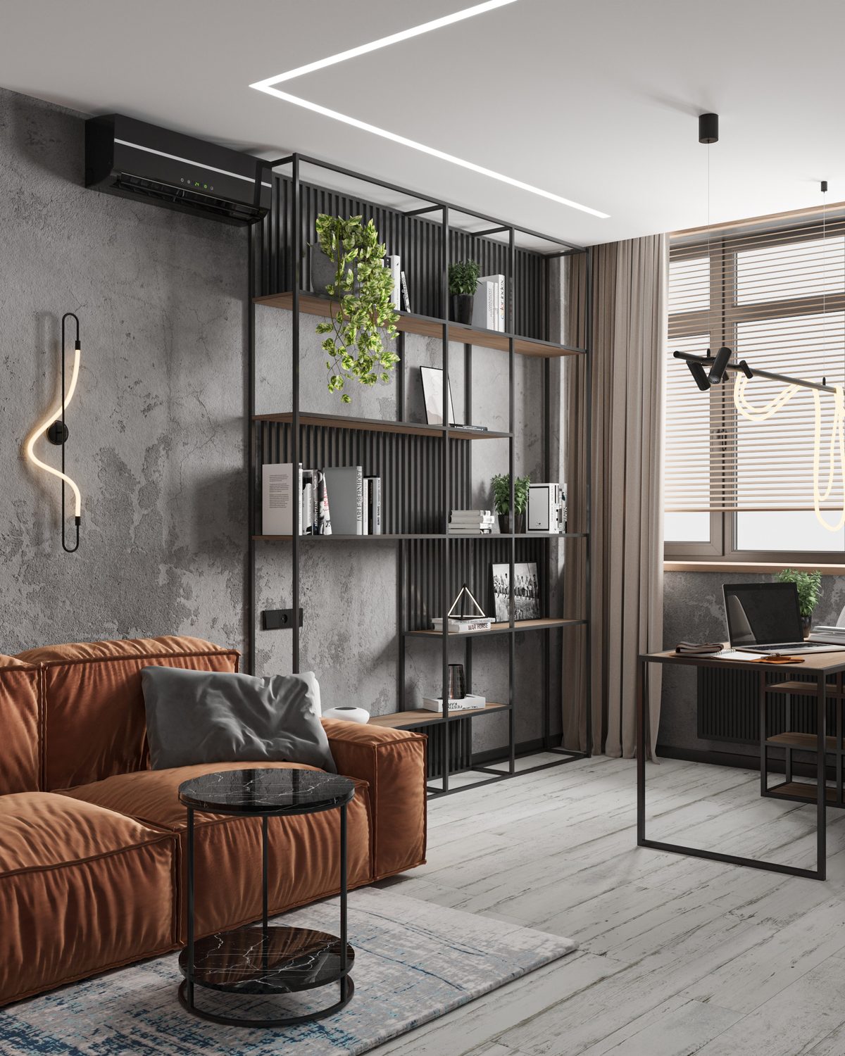 Contemporary living room interior by AJ Concrete Homes