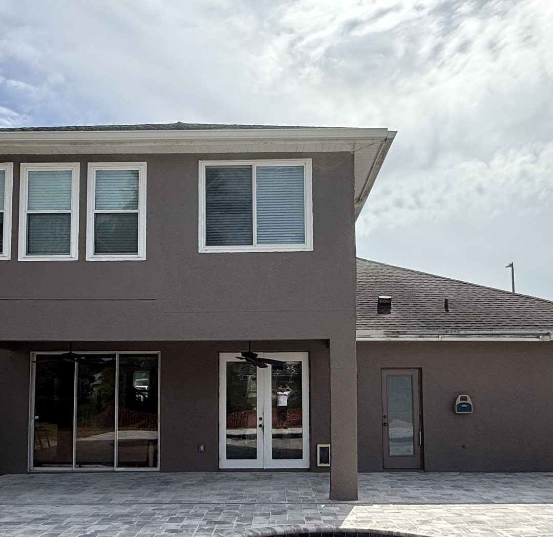 The same Westchase home after primer and two finish coats